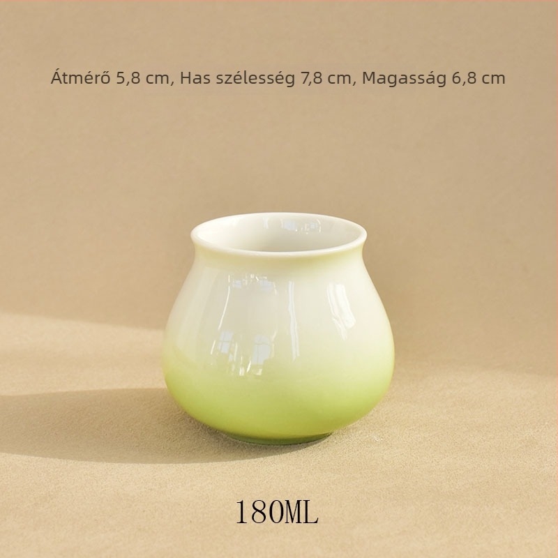 Gradiens kerámia kávéscsésze készlet glazúrral, pour-over kóstoláshoz és aromák élvezetére