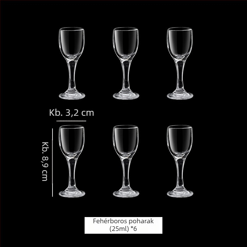 Tulip formájú kóstolópohár, 50 ml, kristályüveg, magas lábú
