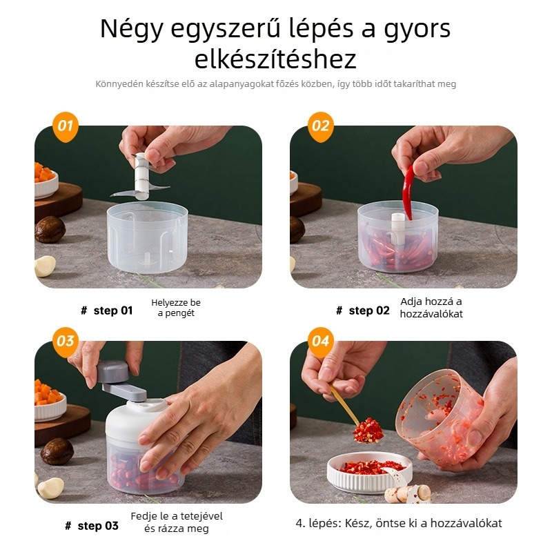 Kézi fokhagyma nyomó és törő, multifunkcionális konyhai eszköz