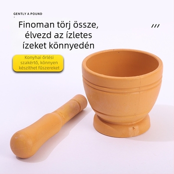 Takachuan Fokhagyma prés és mozsár – Modern műanyag készlet a fokhagyma hámozásához és paszta készítéséhez