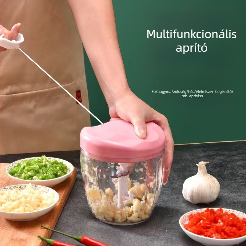 Fokhagyma prés és mini zúzó – Multifunkcionális konyhai eszköz fokhagyma hámozásához és aprításához, OEM testreszabás