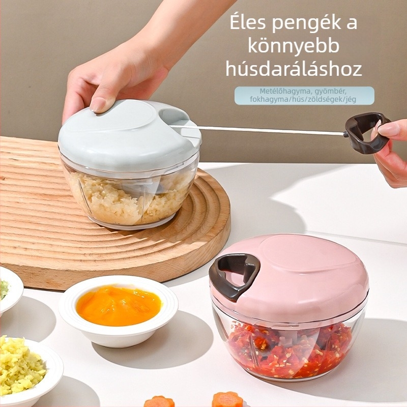 Többfunkciós fokhagyma prés és törő, kézi fokhagymaprés, gyömbér- és fokhagyma-daráló, zöldségaprító