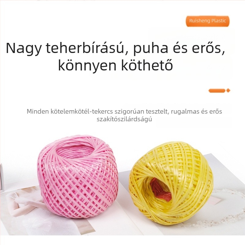 Színes PP kötözőzsinór csomagoláshoz, polipropilén anyagú