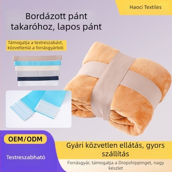 Poliészter egyszerű szövésű szalag testreszabható logóval, ajándékcsomagoláshoz és háztartási övekhez