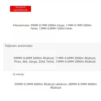 8×0,5 mm automatikus csomagoló szalag, átlátszó PP műanyag köteg szalag, forró olvadó típus, új anyag