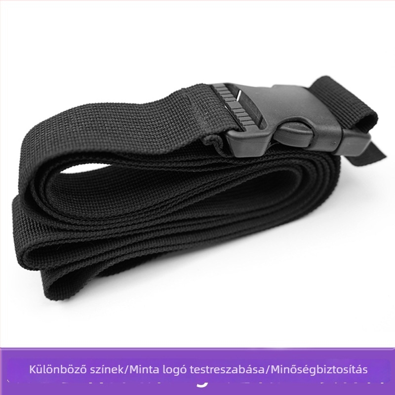 Poliészter bőröndpánt csattal, egyszínű csomagolópánt lopás elleni védelemmel
