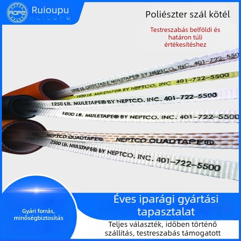 Kétfunkciós, nagy szilárdságú elasztikus poliészter csomagoló heveder, elektromosan vezető