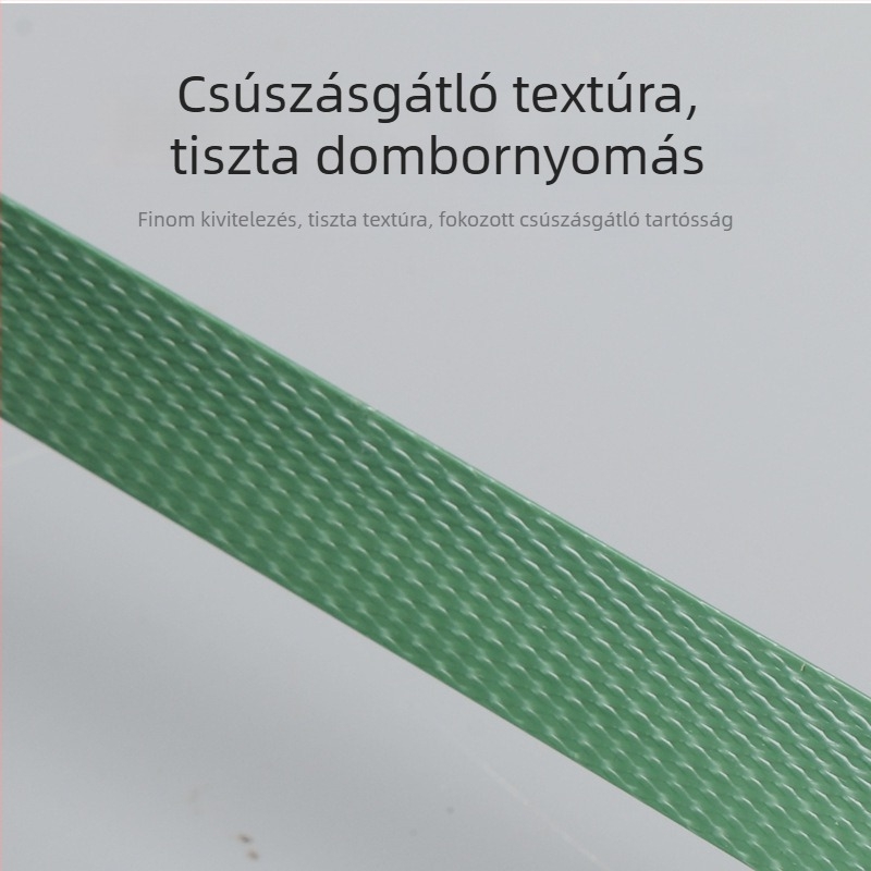 Zöld PP műanyag kötöző szalag, ipari minőség, szakítóerő 800 kg, új
