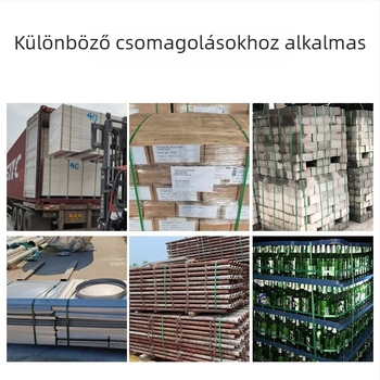 16 mm széles PET műanyag hevederzsinór, 0,8 mm vastagság, zöld, kézi használatra