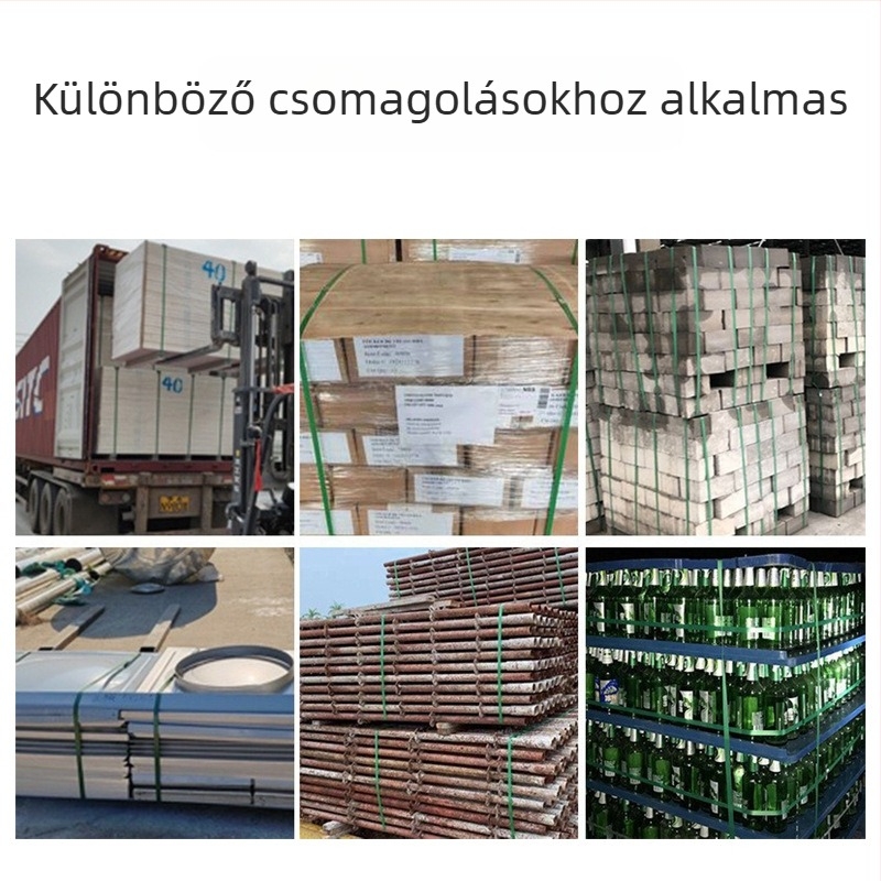 16 mm széles PET műanyag hevederzsinór, 0,8 mm vastagság, zöld, kézi használatra