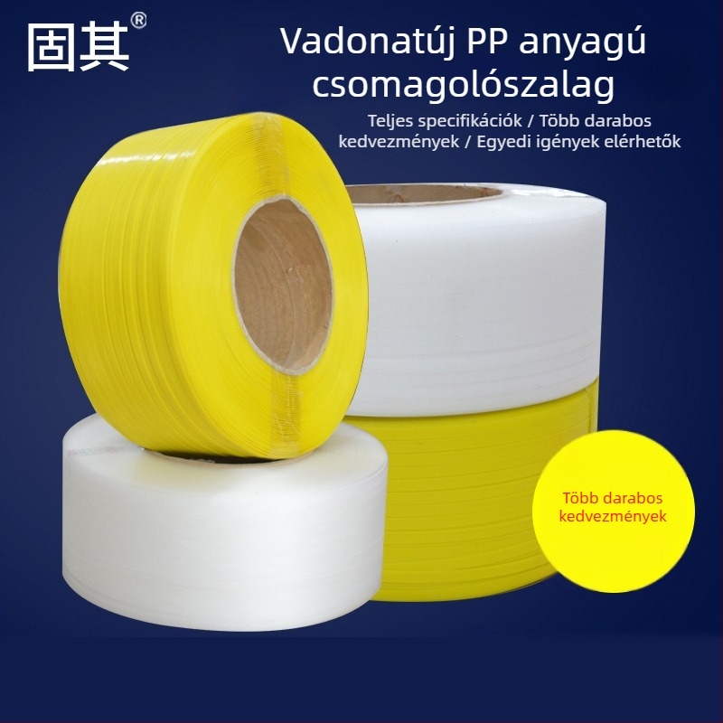 Átlátszó PP csomagoló szalag gépi használatra, forró olvadó kötőszalag