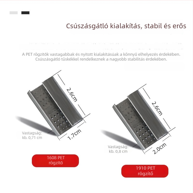 Kézi csomagoló kapocs PET műanyag‑acél szalaghoz