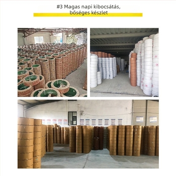 Zöld műanyag kötöző szalag, kézi kötött csomagoló szalag, áruk csomagolásához
