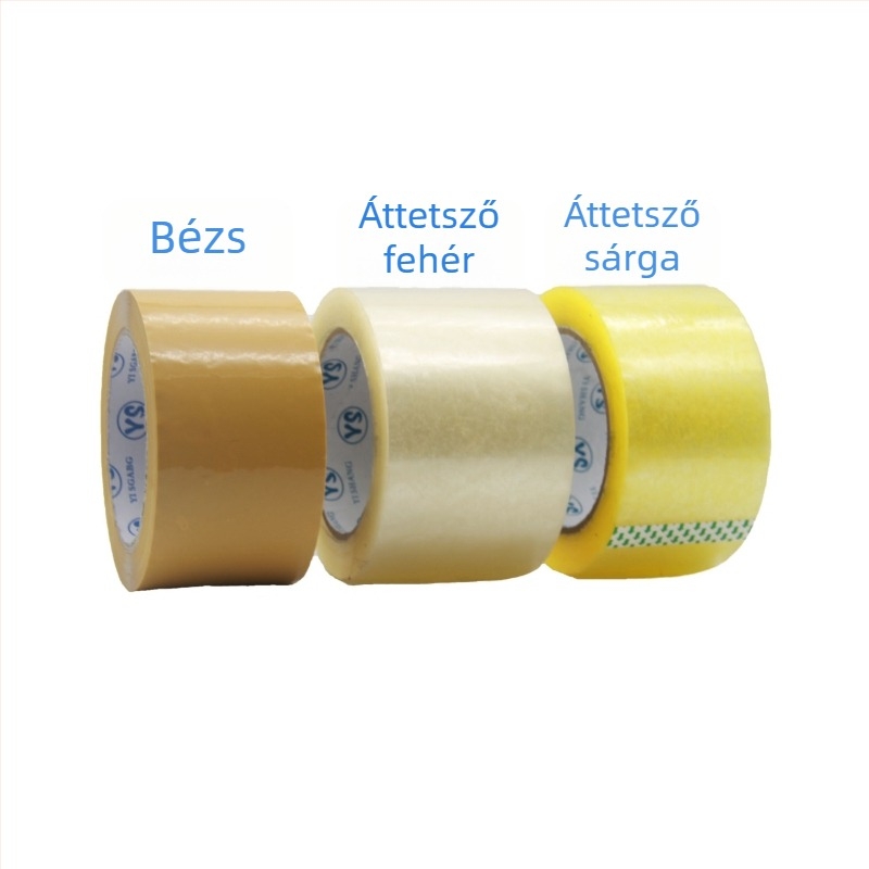 Csomagoló szalag, 4,2 cm × 230 yd, átlátszó ragasztó, bézs színű