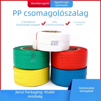 Géphez való PP csomagoló szalag, műanyag csomagoló szalag, forró olvasztású félautomata kötöző szalag