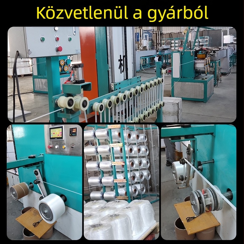 Poliészter rostból készült csomagoló szalag, 35 mm széles, 10 kg húzószilárdság, nehéz csomagoláshoz