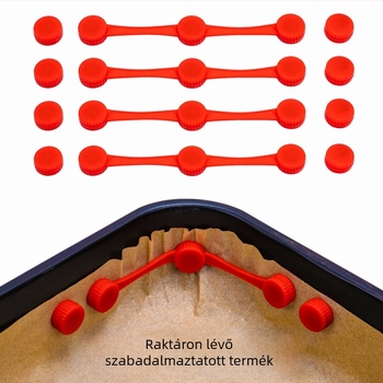 Szilikon mágneses csat levegősütőhöz, pergament alátéttel, magas hőállóságú