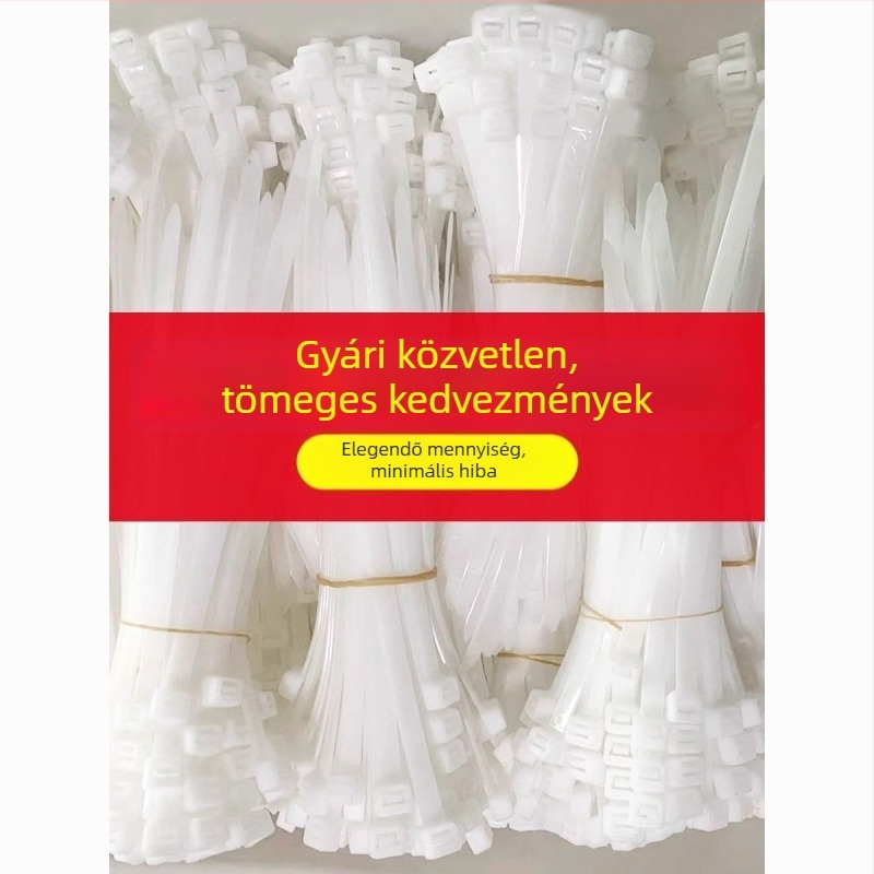 Nylon kábelkötegelők, önzáró, hidegálló, szélesített, vastagabb és hosszabbított kivitelben, 8/9/12, fekete
