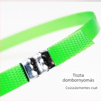 PET műanyag-vas kötöző szalag nehéz teherhez, zöld relief felülettel, palettákhoz és kartondobozokhoz