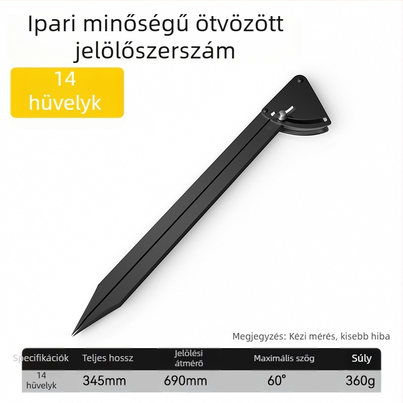 Ötvözetből készült ipari körzők és tervezési és jelölő eszközök ácsok számára