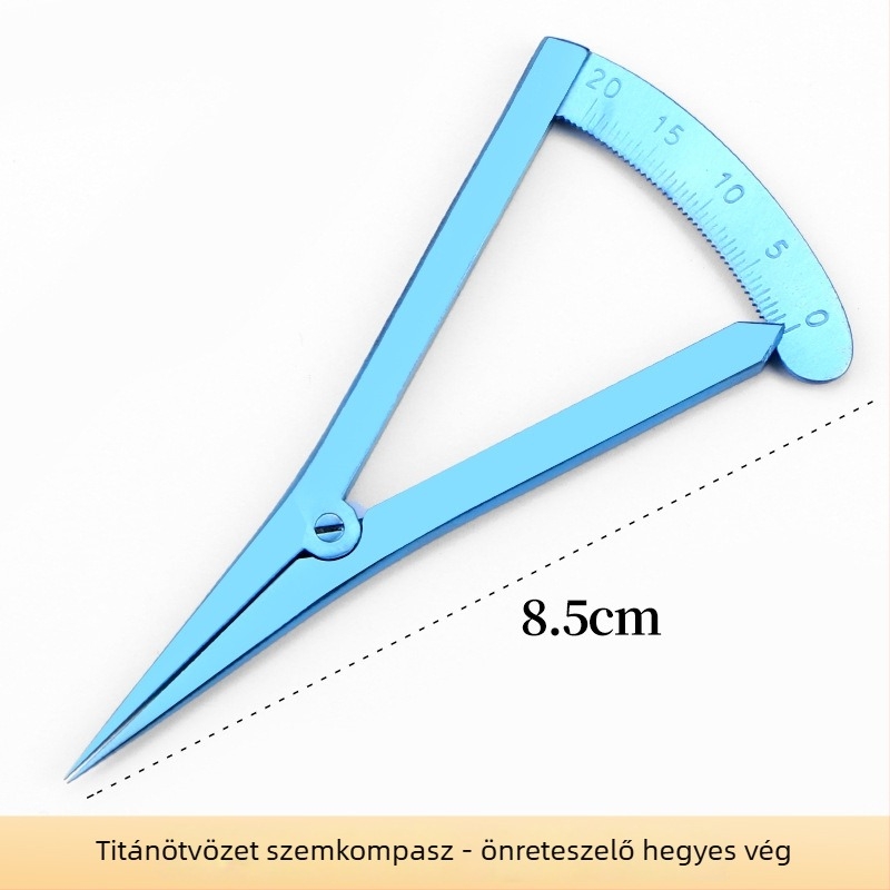 Kettős szemhéj mérőeszköz – szemhéj körző, oftalmológiai kozmetikai eszköz