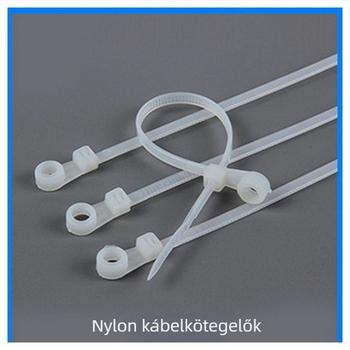 Zhengde nejlon kábelköte rögzítő fejjel, 4,8 mm × 400 mm