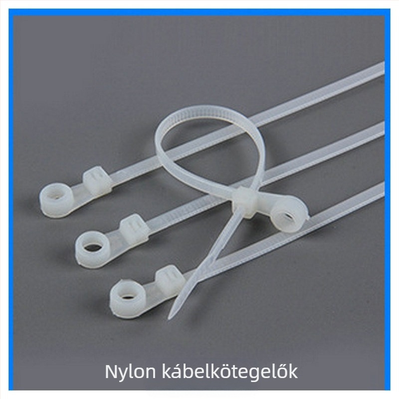 Zhengde nejlon kábelköte rögzítő fejjel, 4,8 mm × 400 mm