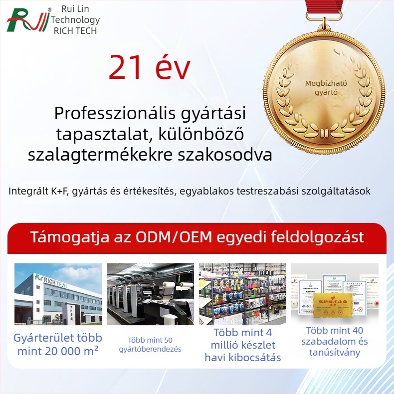Átlátszó BOPP csomagoló szalag, testre szabható, erős tapadással, szakadásálló