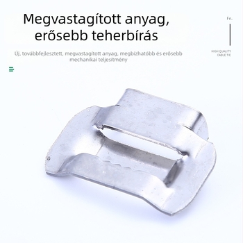 Rozsdamentes acél kábelzár, 201/304, fogazott zár, elektromos mérődobozokhoz, 10-25 mm, csavaros zár, raktáron