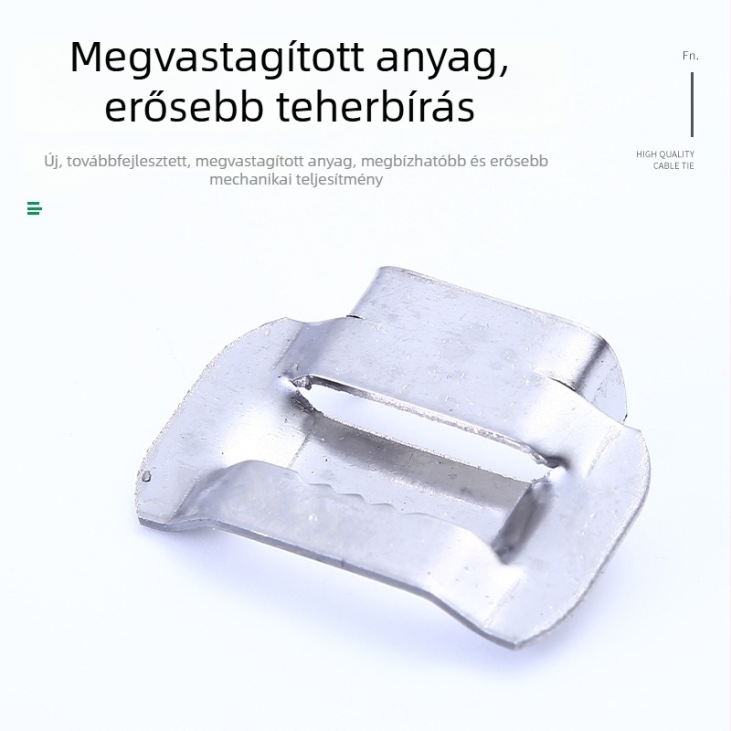 Rozsdamentes acél kábelzár, 201/304, fogazott zár, elektromos mérődobozokhoz, 10-25 mm, csavaros zár, raktáron