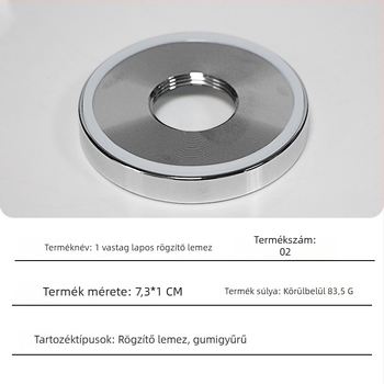 Galván bevonatú rögzítőlemez mixerhez, fém kiegészítők