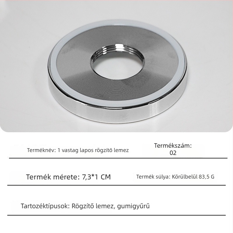 Galván bevonatú rögzítőlemez mixerhez, fém kiegészítők