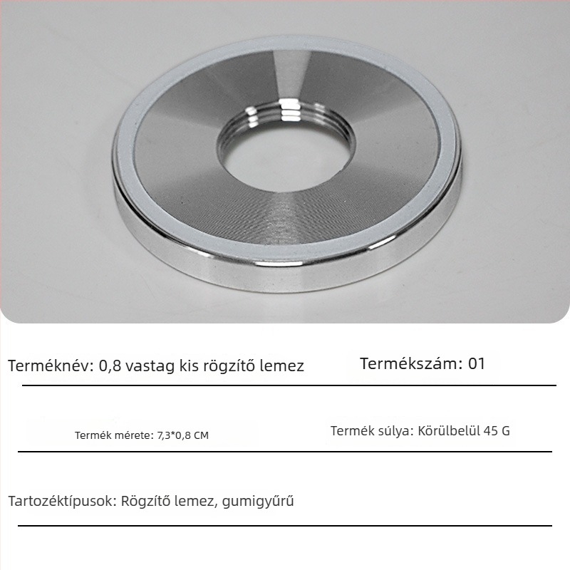 Galván bevonatú rögzítőlemez mixerhez, fém kiegészítők