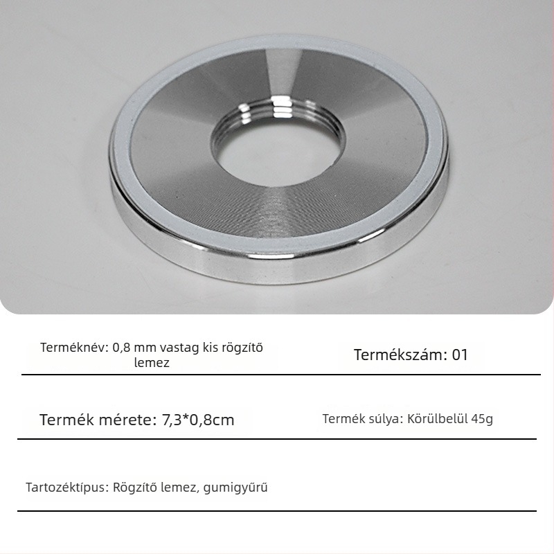 Galván bevonatú rögzítőlemez mixerhez, fém kiegészítők