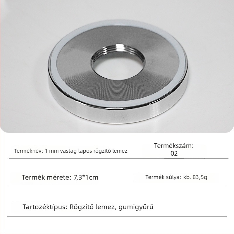 Galván bevonatú rögzítőlemez mixerhez, fém kiegészítők