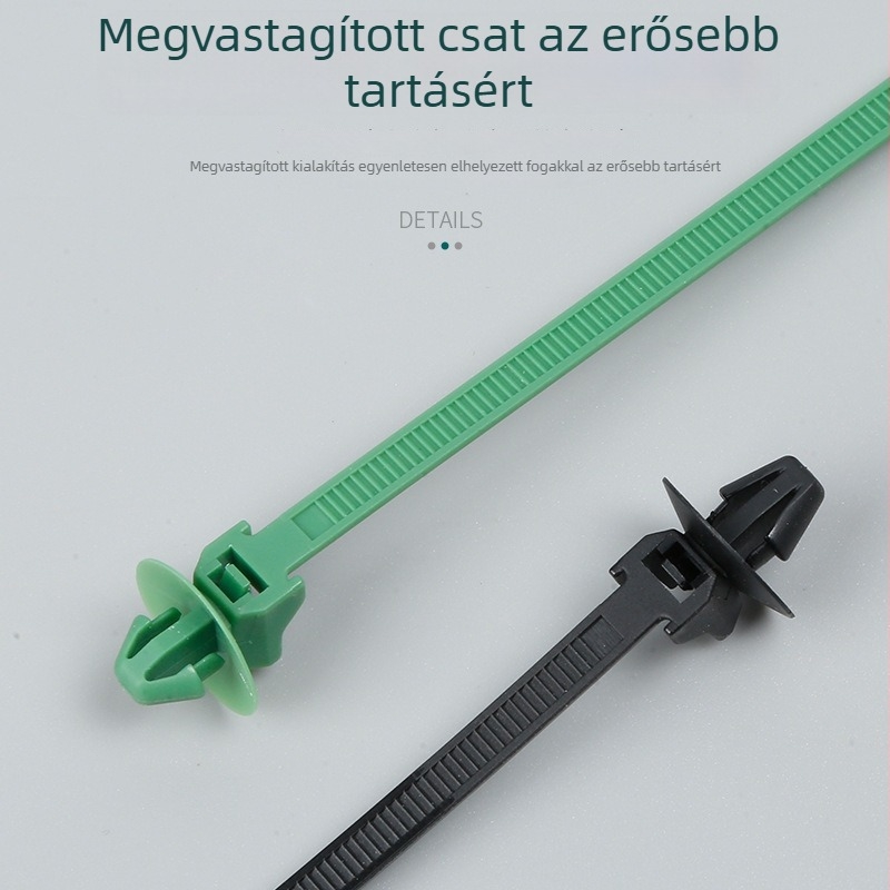 Nylon csap típusú autóipari kábelkötegek, önzáró, pozicionálásra és rögzítésre