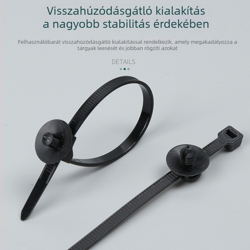 Nylon csap típusú autóipari kábelkötegek, önzáró, pozicionálásra és rögzítésre