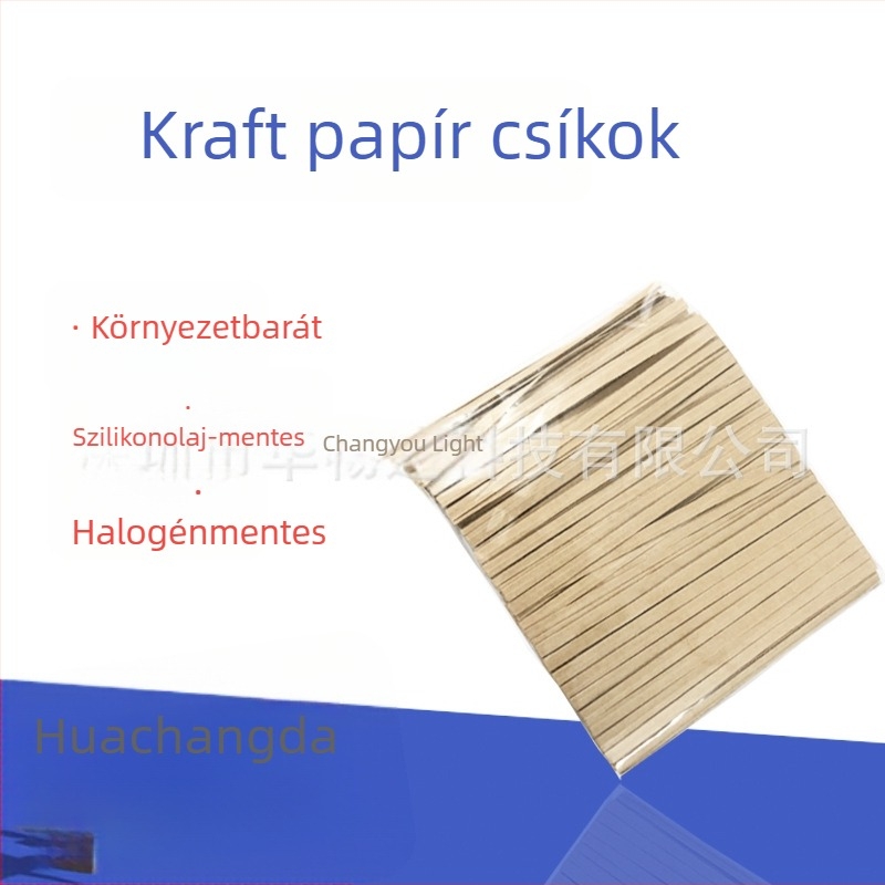 Környezettudatos Kraftpapírból készült huzalos kötőelemek élelmiszerekhez és csomagoláshoz, zárócsík kenyérhez