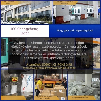 Autóipari nylon kábelszalagok, önzáróak, menetes gomba fejű feszítő, dugó típusú, 0,5 mm vastagság, UL 94 V-2 tűzállóság