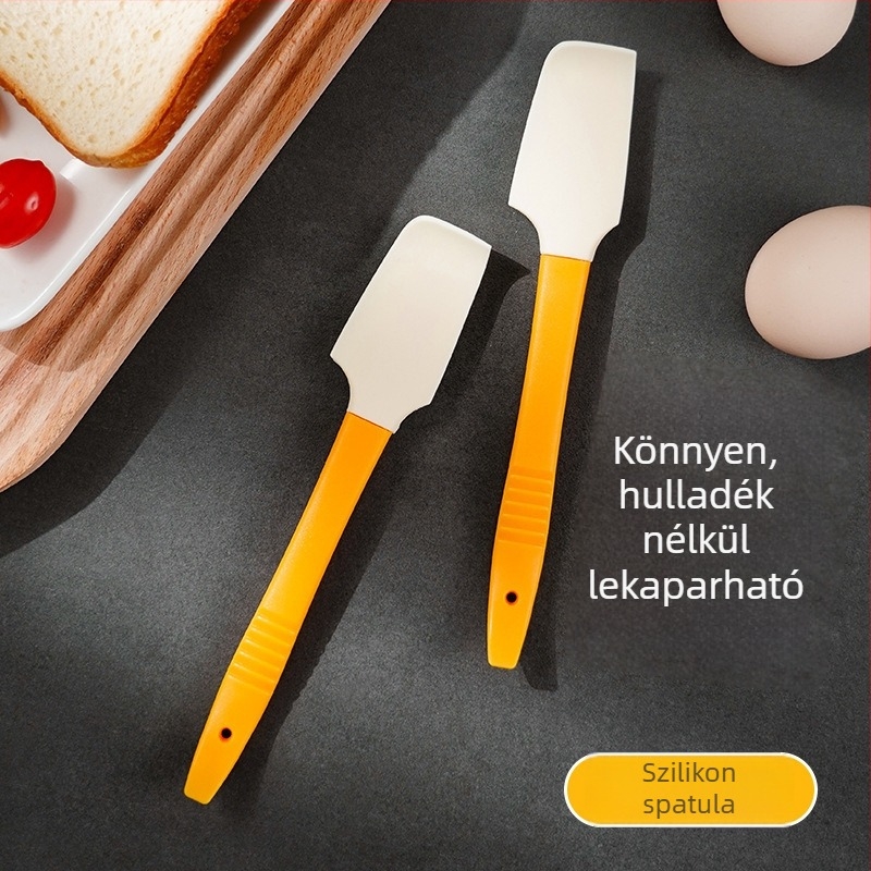 Japán stílusú szilikon spatula sütéshez és krémekhez, sokoldalú mini spatula, puha kaparó és lekváros üveg