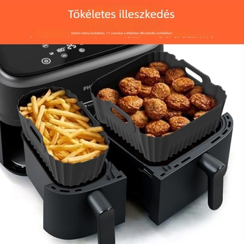 Philips NA350 Négyzet alakú szilikon sütőedény fritőrhöz – belső bevonat