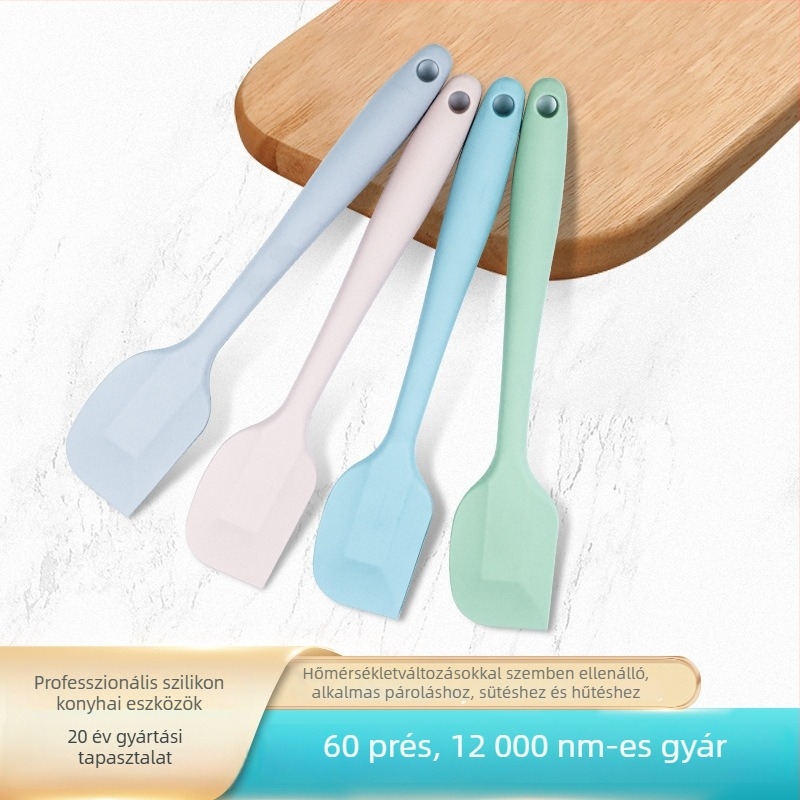 Nagy méretű szilikon spatula sütéshez, torta- és krém spatula, konyhai eszközök
