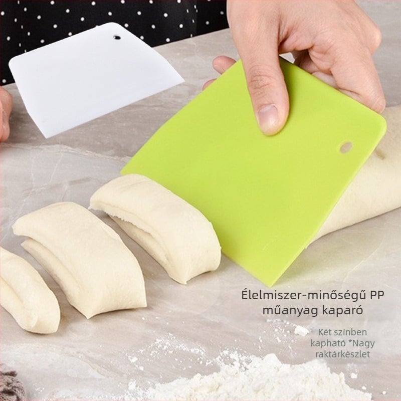 PP műanyag spatula tortakrémhez és tésztához, rizstészta tésztához spatula, DIY műanyag tészta vágóeszköz