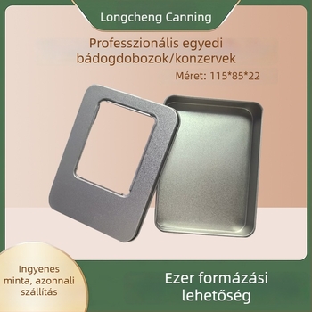 Hordozható körömvágó olló fém dobozban – manikűr eszközök