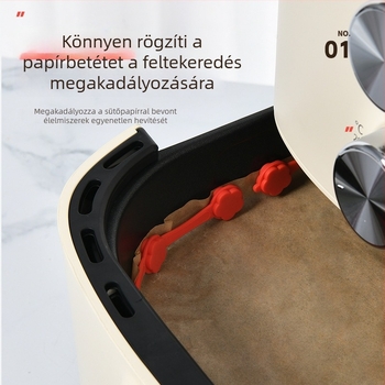 Szilikon mágneszár sütőhöz – pergamenszalag rögzítéséhez, kobalt szín, magas hőállóság