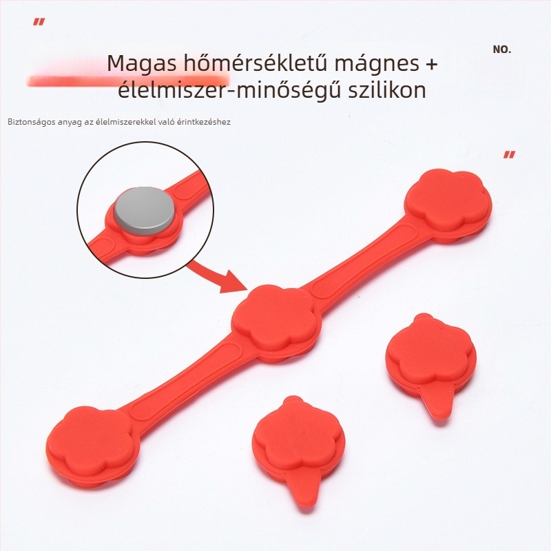 Szilikon mágneszár sütőhöz – pergamenszalag rögzítéséhez, kobalt szín, magas hőállóság