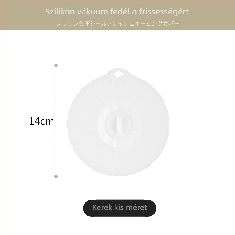 Szilikon frissességmegőrző fedél mikrohullámú sütőhöz, kerek tálfedő, élelmiszerbiztonsági minősítésű, cseppálló zárófedél
