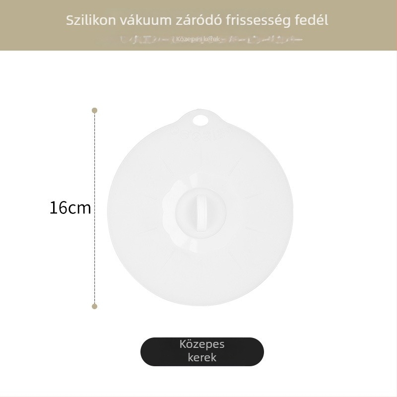 Szilikon frissességmegőrző fedél mikrohullámú sütőhöz, kerek tálfedő, élelmiszerbiztonsági minősítésű, cseppálló zárófedél