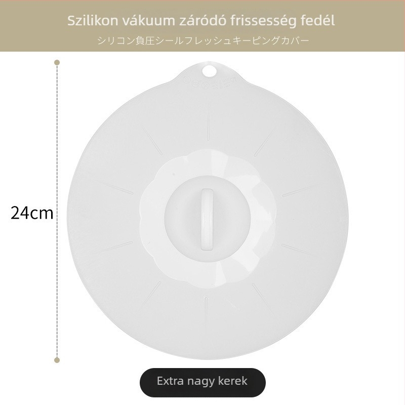 Szilikon frissességmegőrző fedél mikrohullámú sütőhöz, kerek tálfedő, élelmiszerbiztonsági minősítésű, cseppálló zárófedél