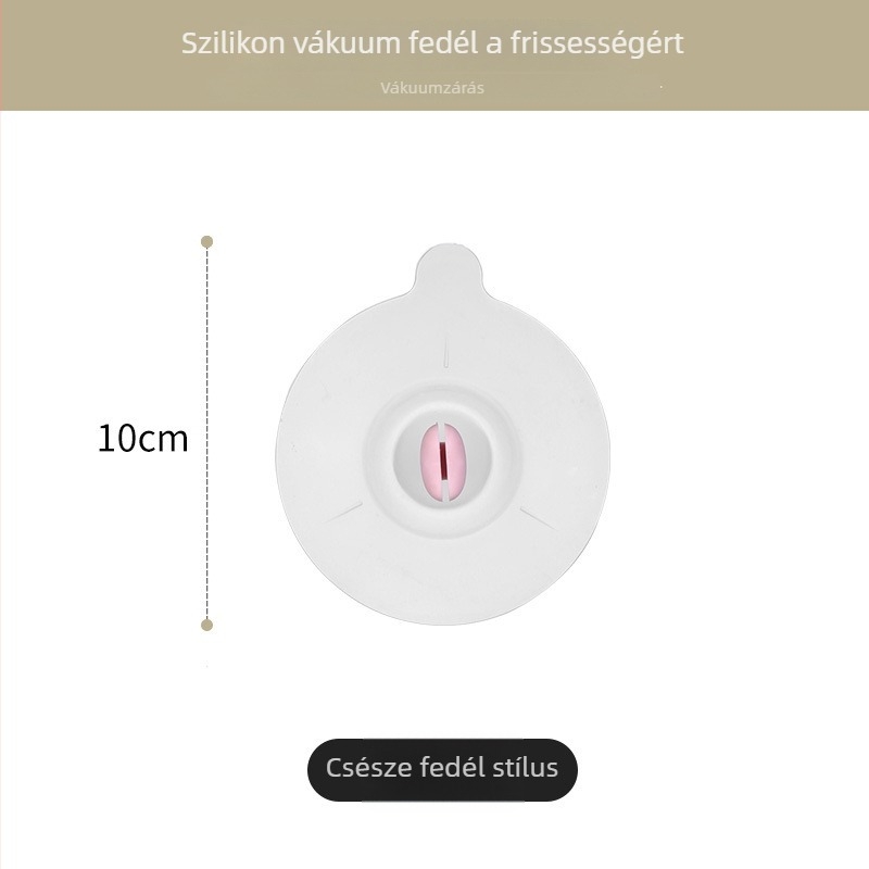 Szilikon frissességmegőrző fedél mikrohullámú sütőhöz, kerek tálfedő, élelmiszerbiztonsági minősítésű, cseppálló zárófedél